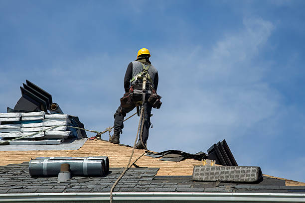 Professional Roof Replacement technician working in Hannibal, NY